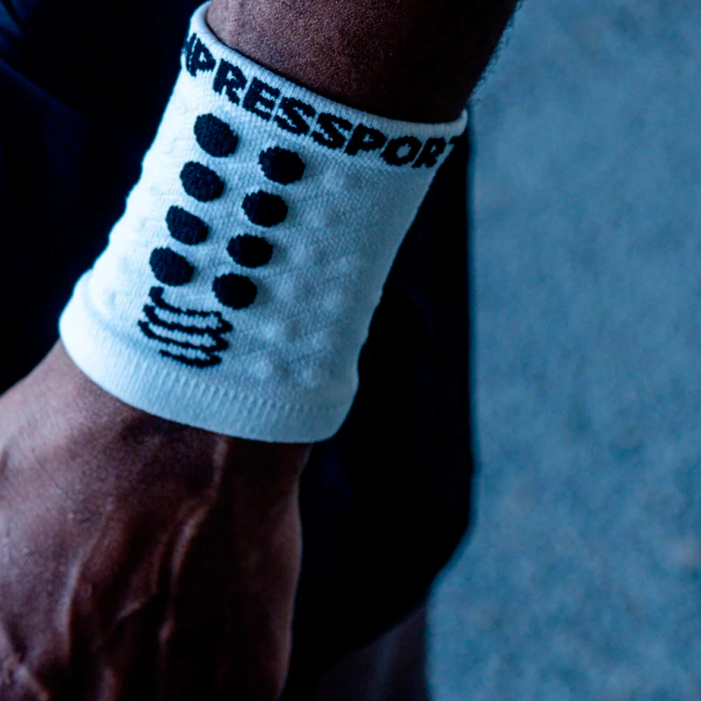 MUÑEQUERAS COMPRESSPORT RACING - White - Image 2