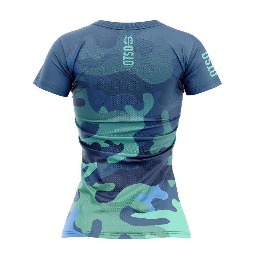 CAMISETA OTSO MUJER - Camo Blue - Image 2