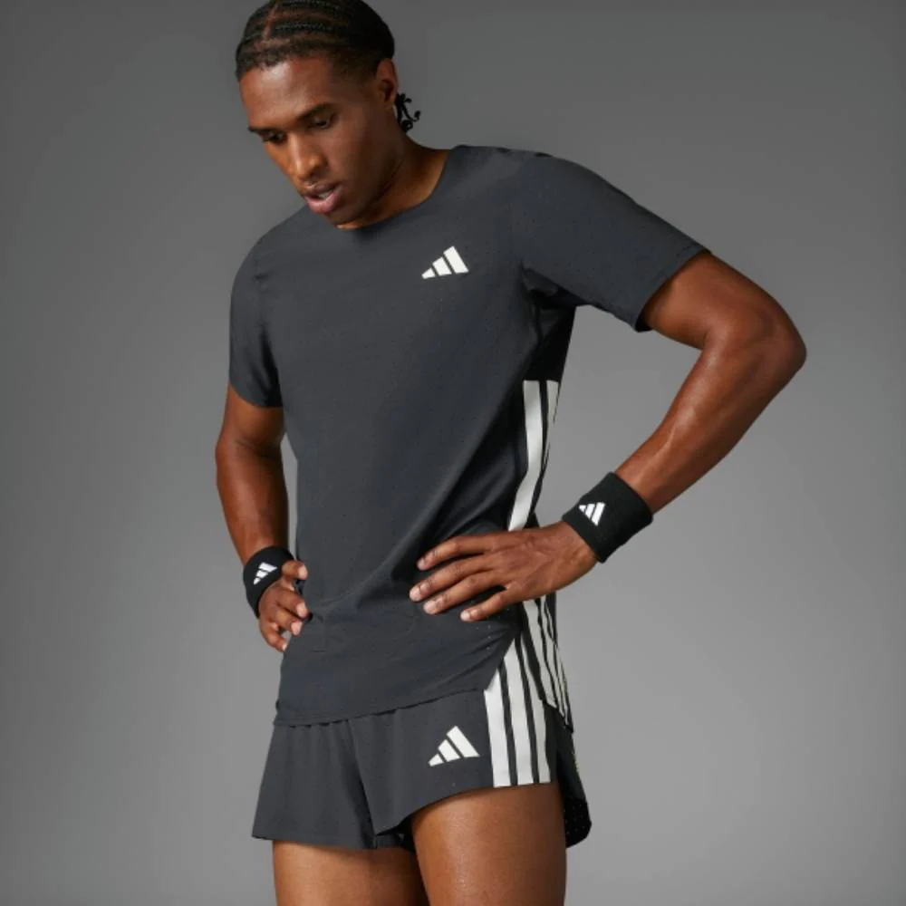 PANTALÓN CORTO ADIDAS ADIZERO SPLIT 3" - Negro - Image 4