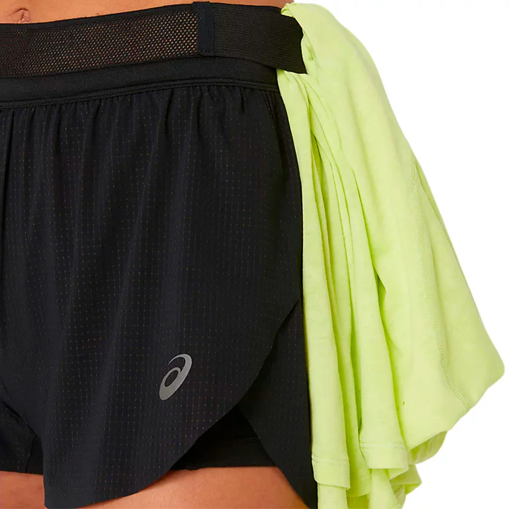 PANTALÓN CORTO ASICS METARUN SPLIT MUJER - Negro - Image 3
