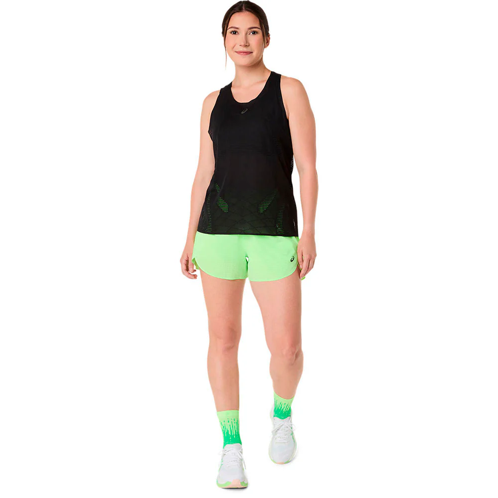 PANTALÓN CORTO ASICS METARUN SPLIT MUJER - Illuminate Green - Image 2