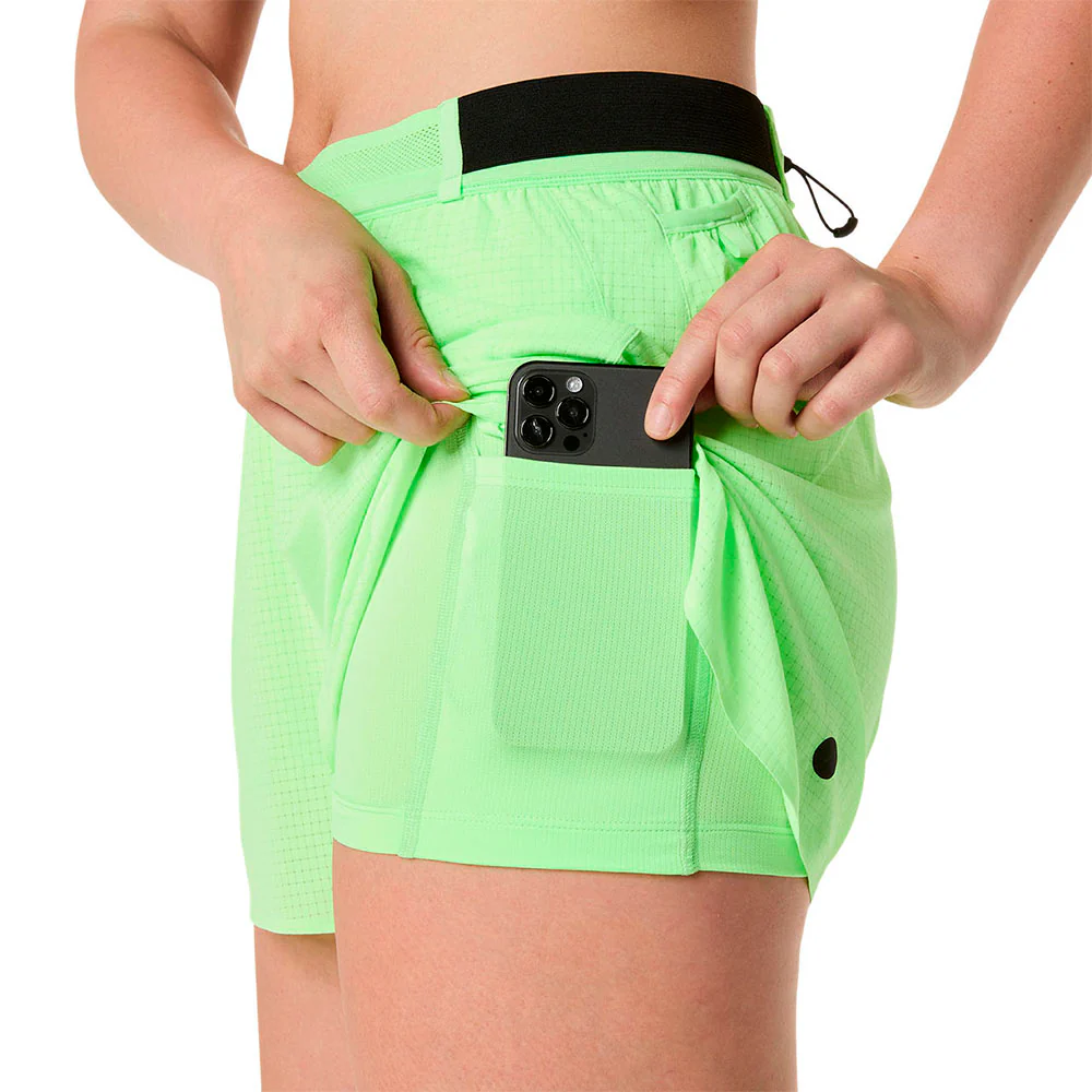 PANTALÓN CORTO ASICS METARUN SPLIT MUJER - Illuminate Green - Image 9