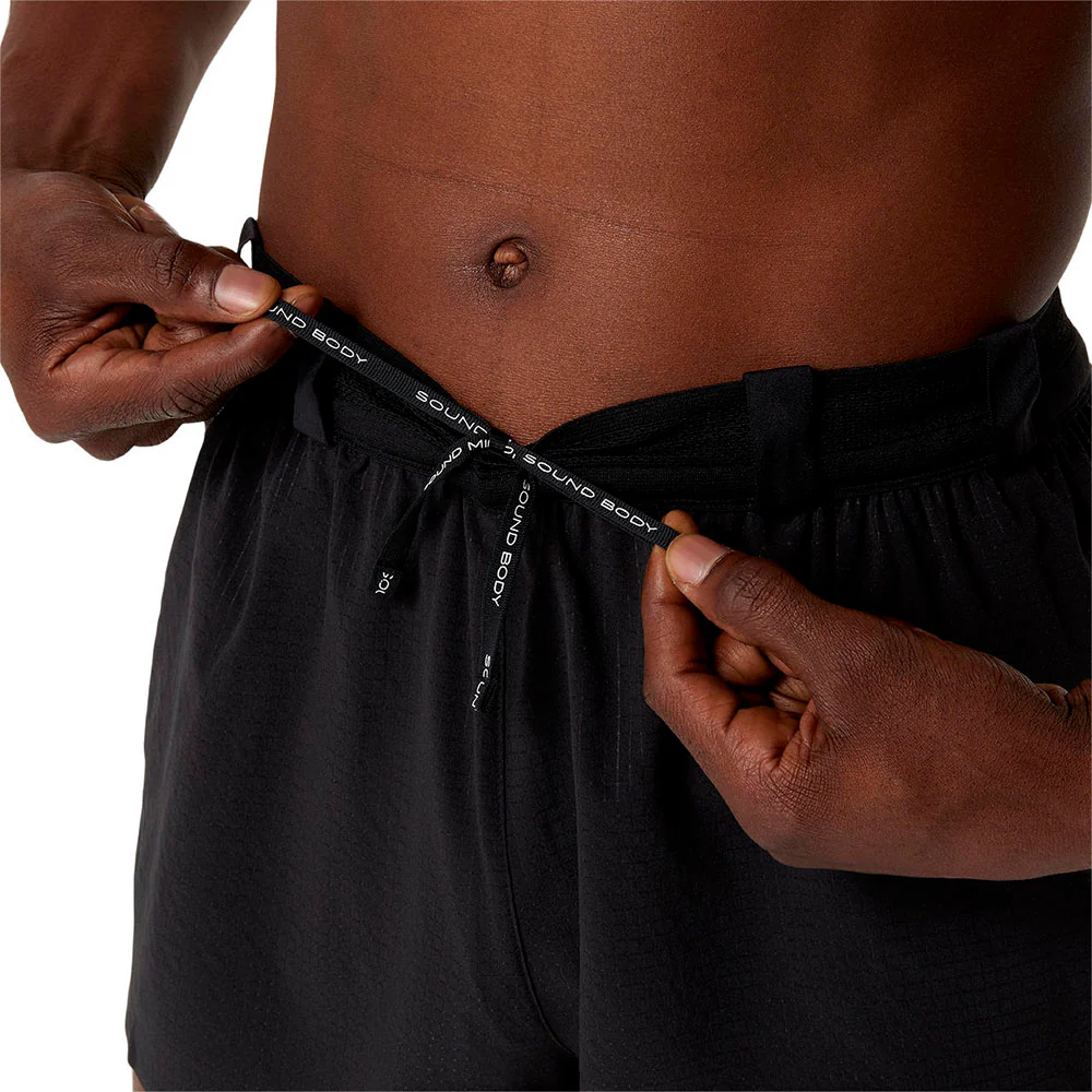 PANTALÓN CORTO ASICS METARUN SPLIT - Performance Black - Image 3