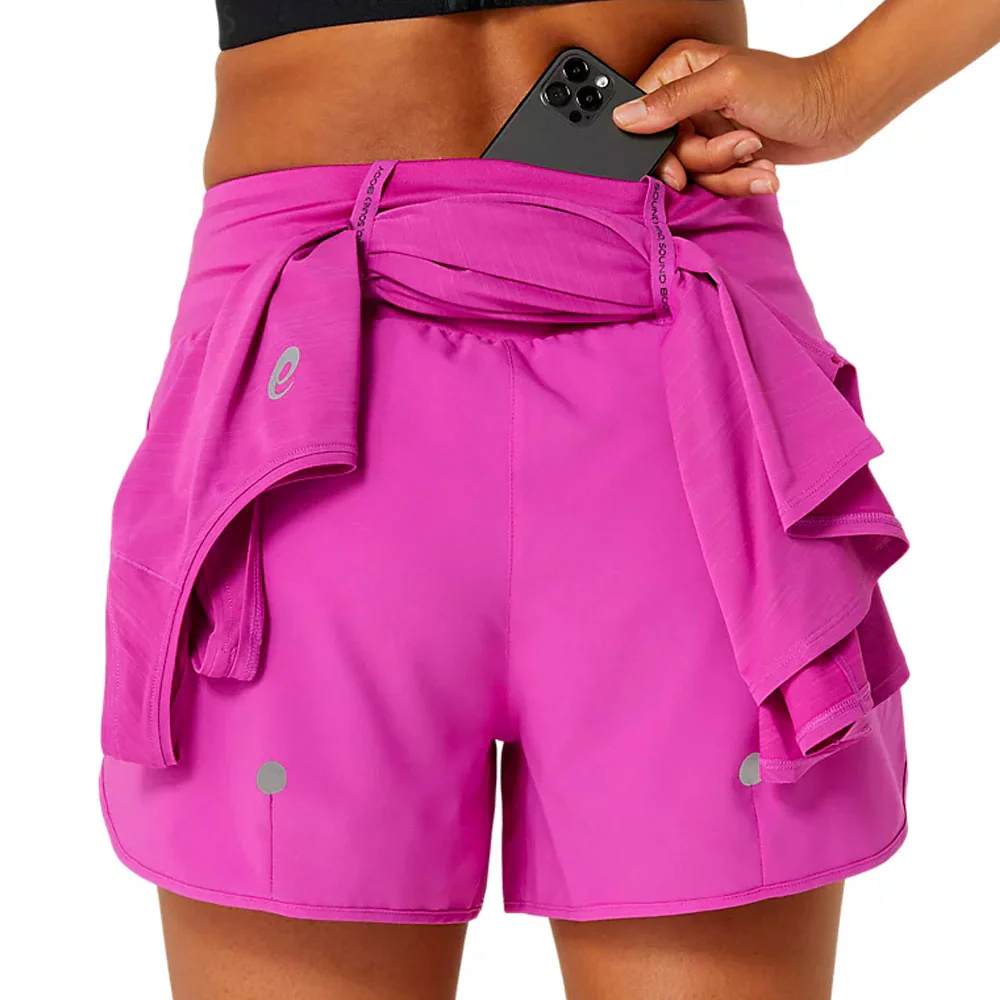 PANTALÓN CORTO ASICS ROAD MUJER - Bold Magenta - Image 7