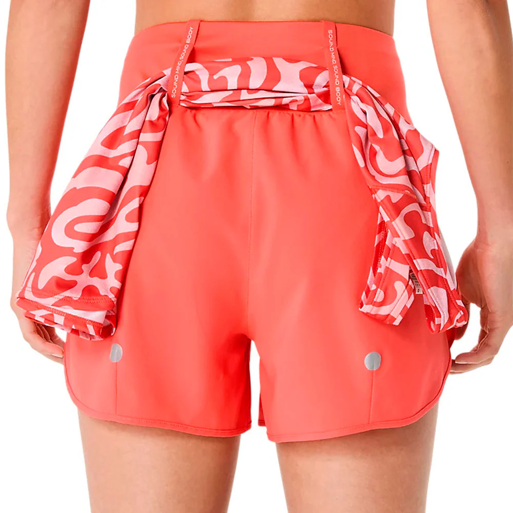 PANTALÓN CORTO ASICS ROAD MUJER - Coral Reef - Image 4