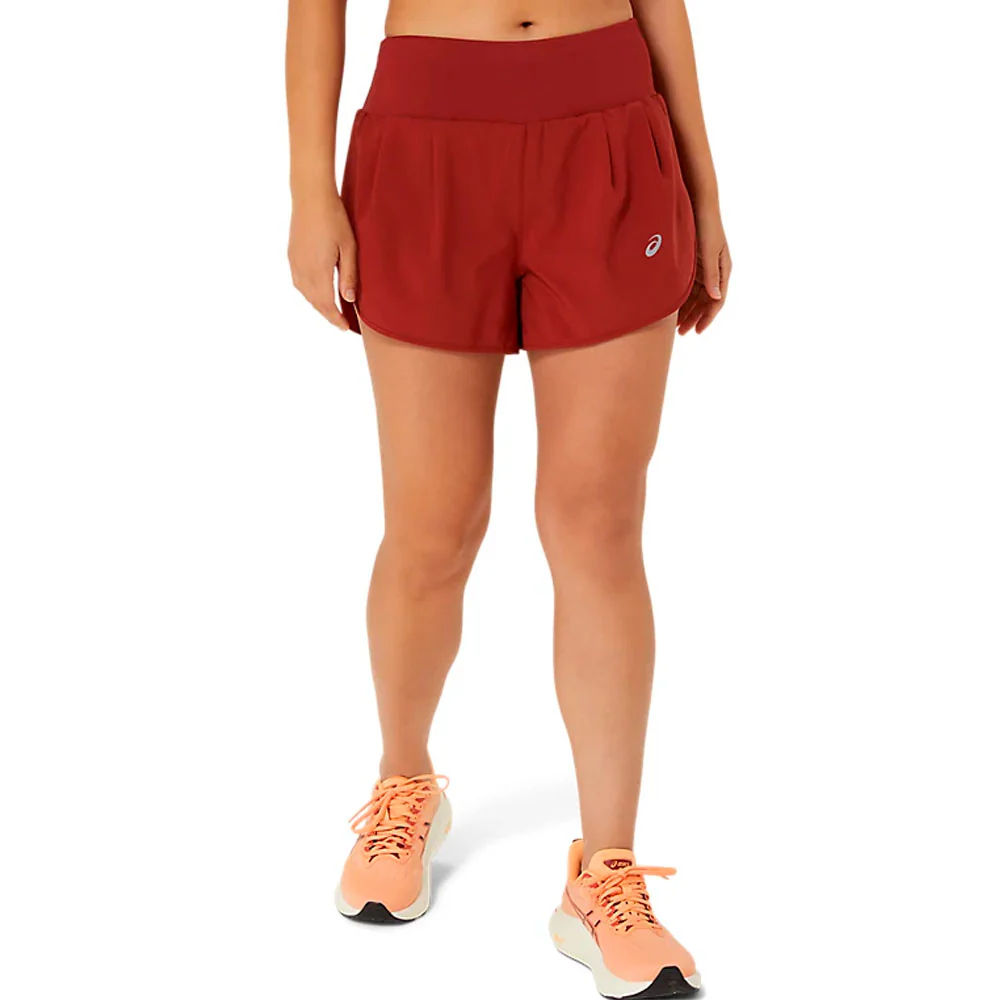 PANTALÓN CORTO ASICS ROAD MUJER - Deep Red - Image 2