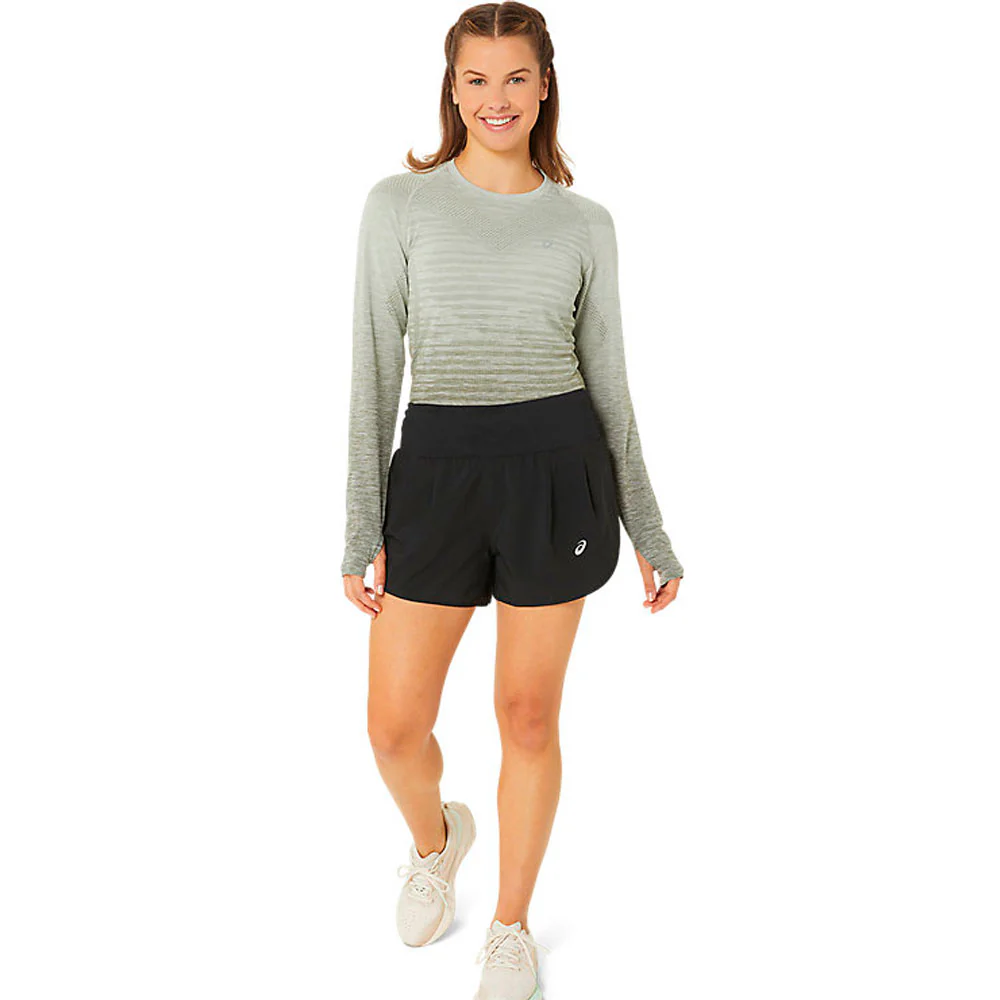 PANTALÓN CORTO ASICS ROAD MUJER - Negro - Image 3