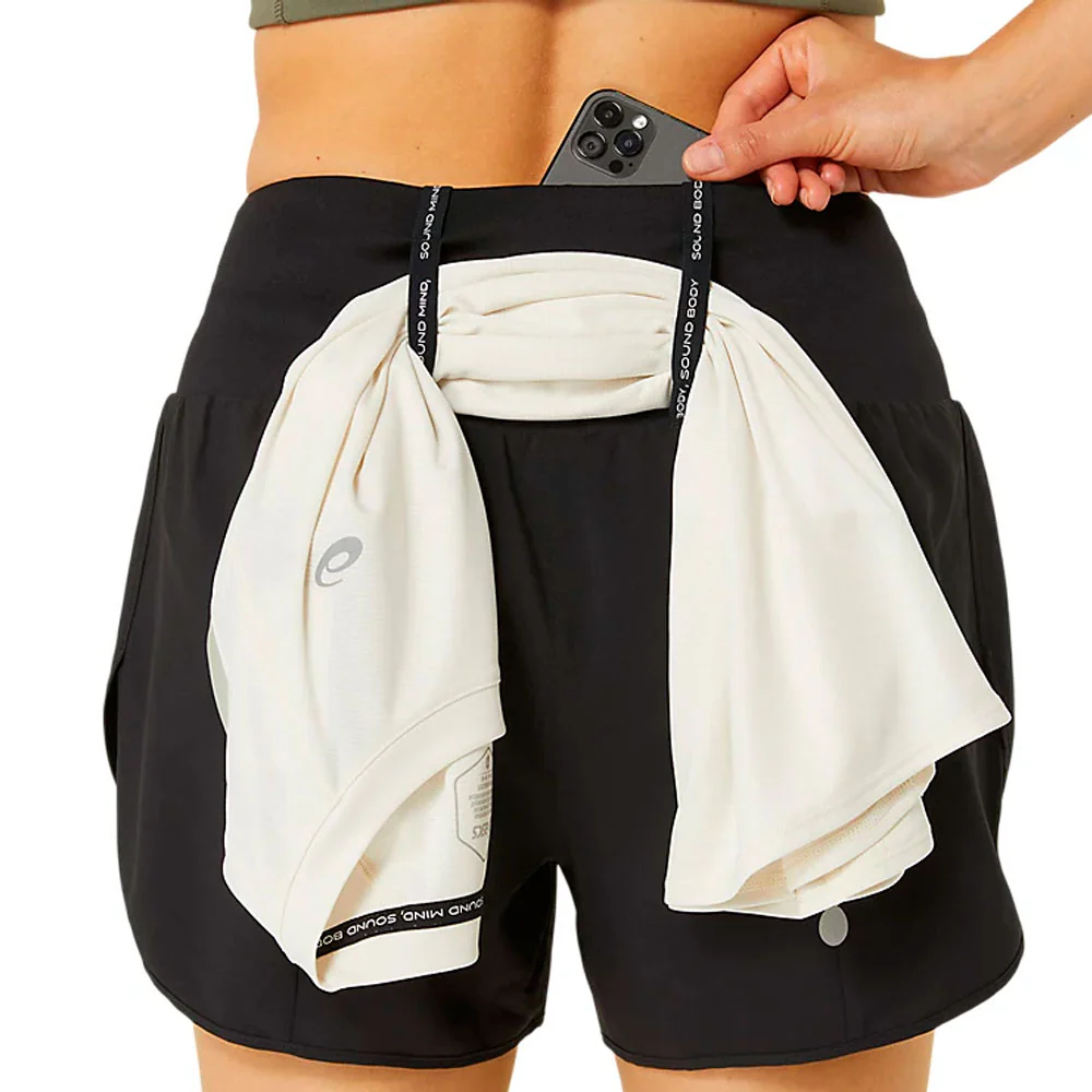 PANTALÓN CORTO ASICS ROAD MUJER - Negro - Image 5