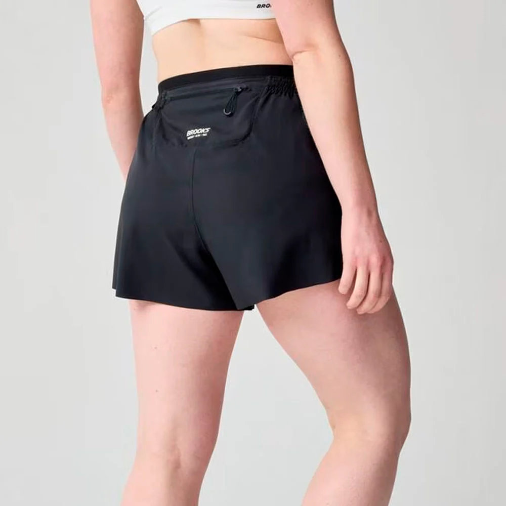 PANTALÓN CORTO BROOKS CASCADIA MUJER - Negro - Image 2