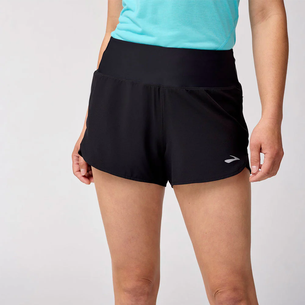 PANTALÓN CORTO BROOKS CHASER 3" MUJER - Negro - Image 2