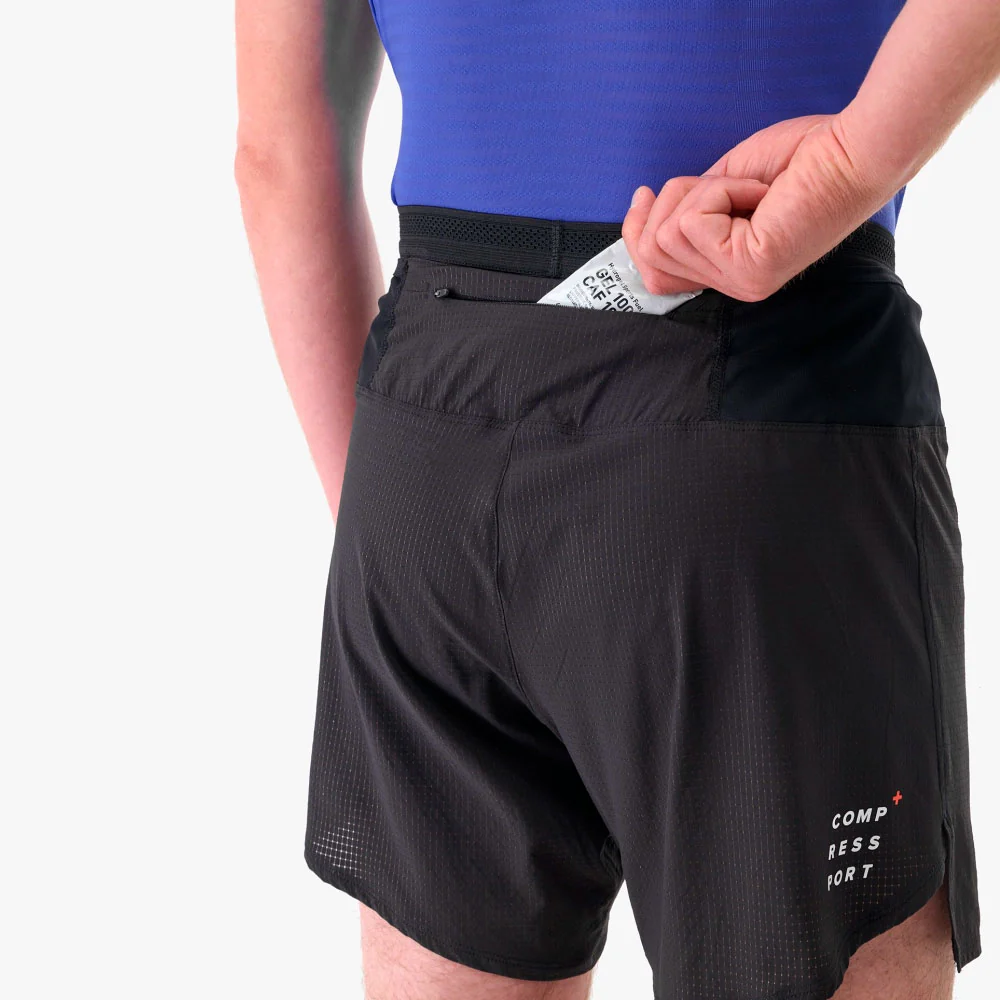 PANTALÓN CORTO COMPRESSPORT TRAIL RACING - Black - Image 4