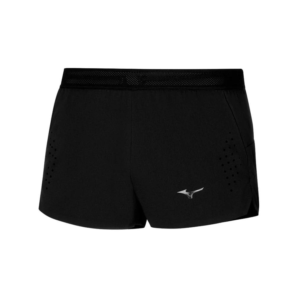 PANTALÓN CORTO MIZUNO TECH LIGHT SPLIT 1,5" - Negro
