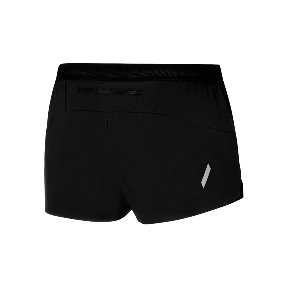 PANTALÓN CORTO MIZUNO TECH LIGHT SPLIT 1,5" - Negro - Image 2