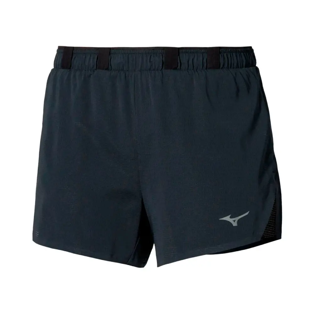 PANTALÓN CORTO MIZUNO TECH LIGHT SPLIT 3,5" MUJER - Negro