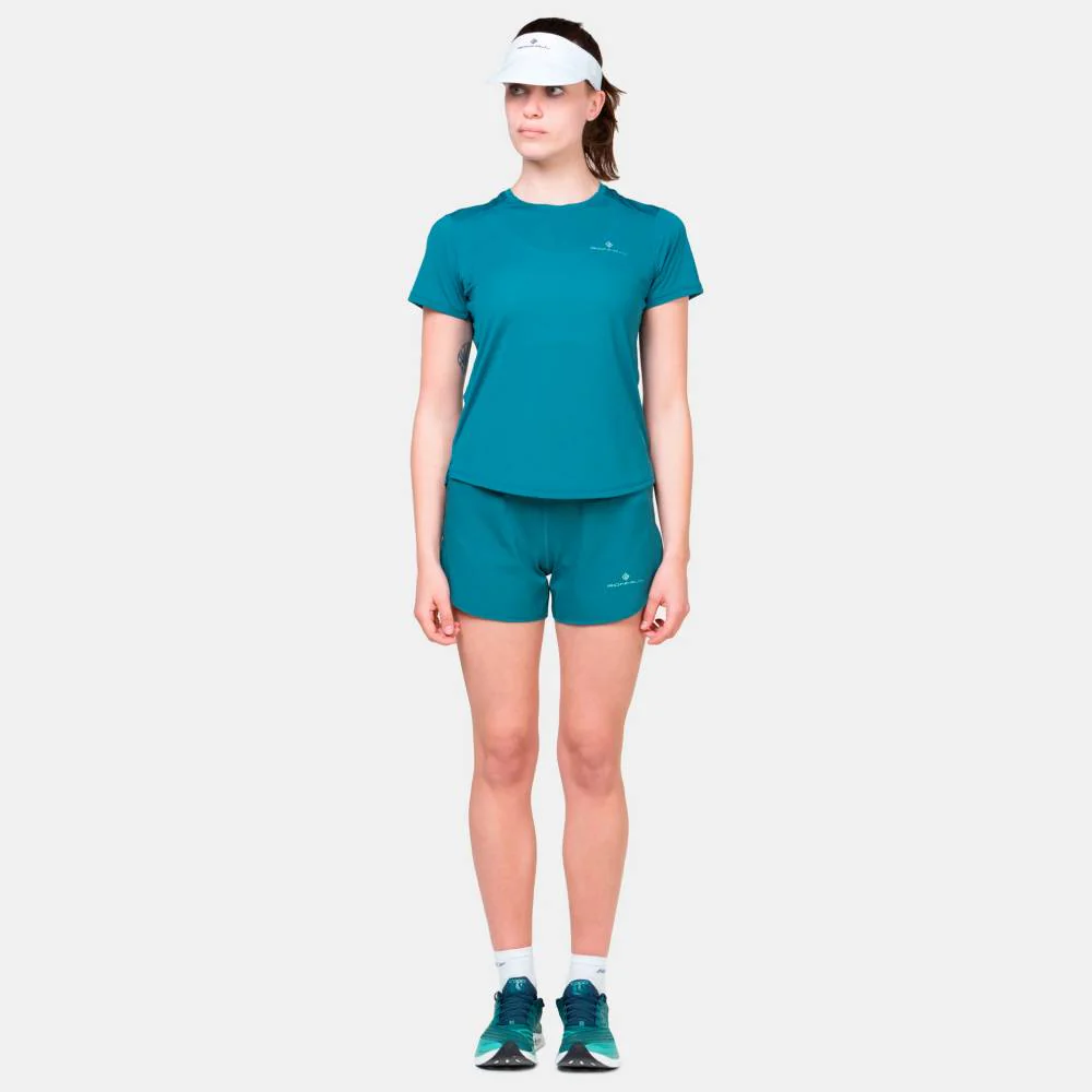 PANTALÓN CORTO RONHILL TECH 4.5" MUJER - Mallard / Meadow - Image 3