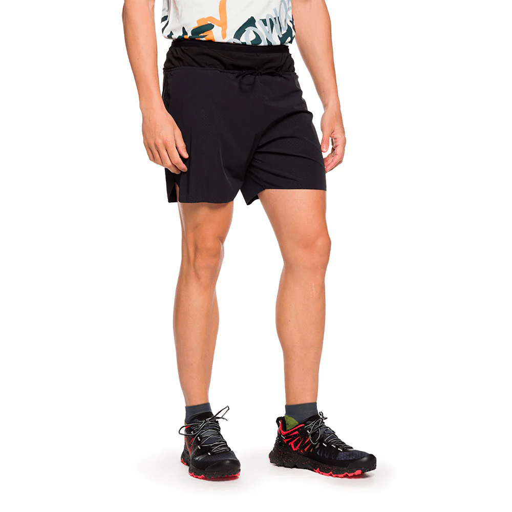 PANTALÓN CORTO TRANGOWORLD GROTTE - Caviar / Anthracite - Image 2
