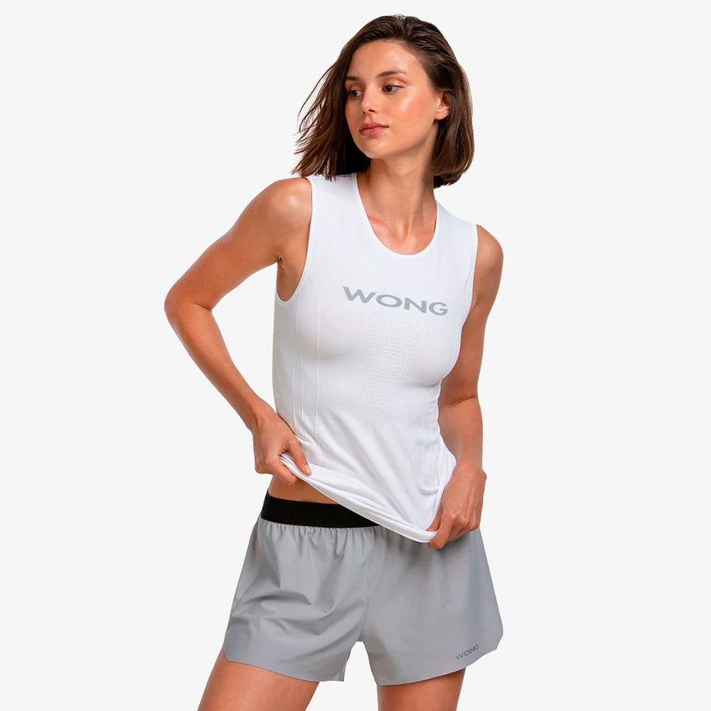 PANTALÓN CORTO WONG PEGASUS MUJER - Gris Claro - Image 3