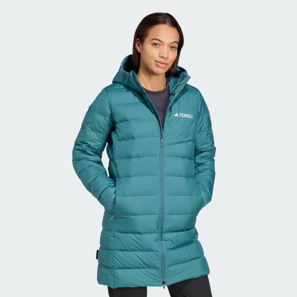 PARKA ADIDAS TERREX MULTI LIGHT DOWN HOODED 2.0 MUJER - Preloved Teal - Image 4