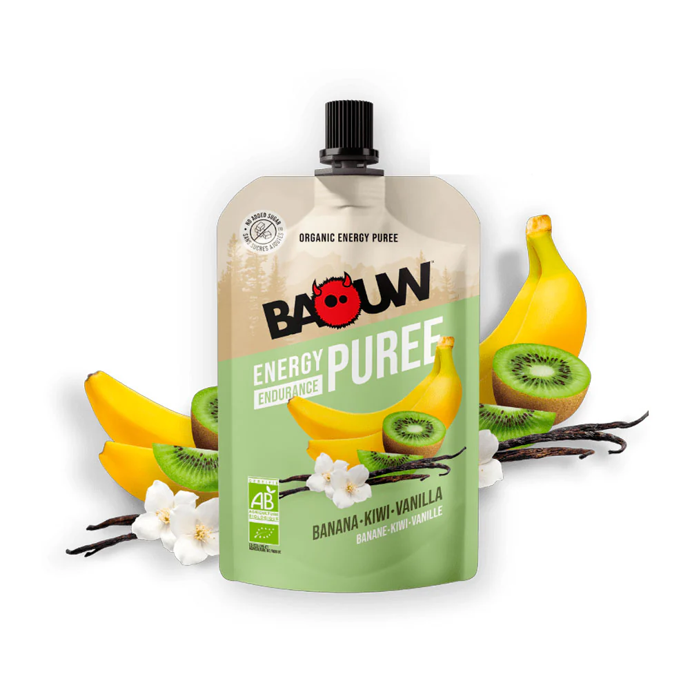 PURÉ ENERGÉTICO BAOUW - Plátano, Kiwi y Vainilla