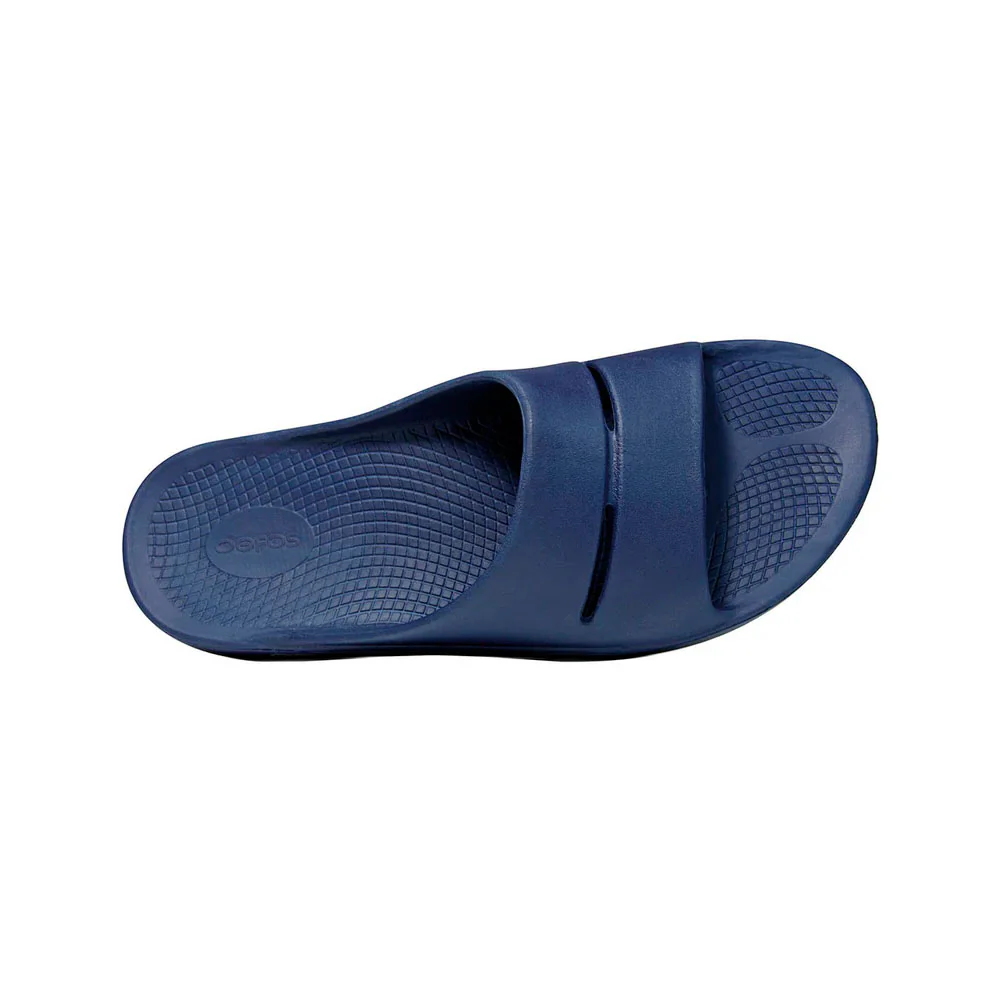 SANDALIAS OOFOS RECOVERY OOAHH - Azul Marino - Image 6