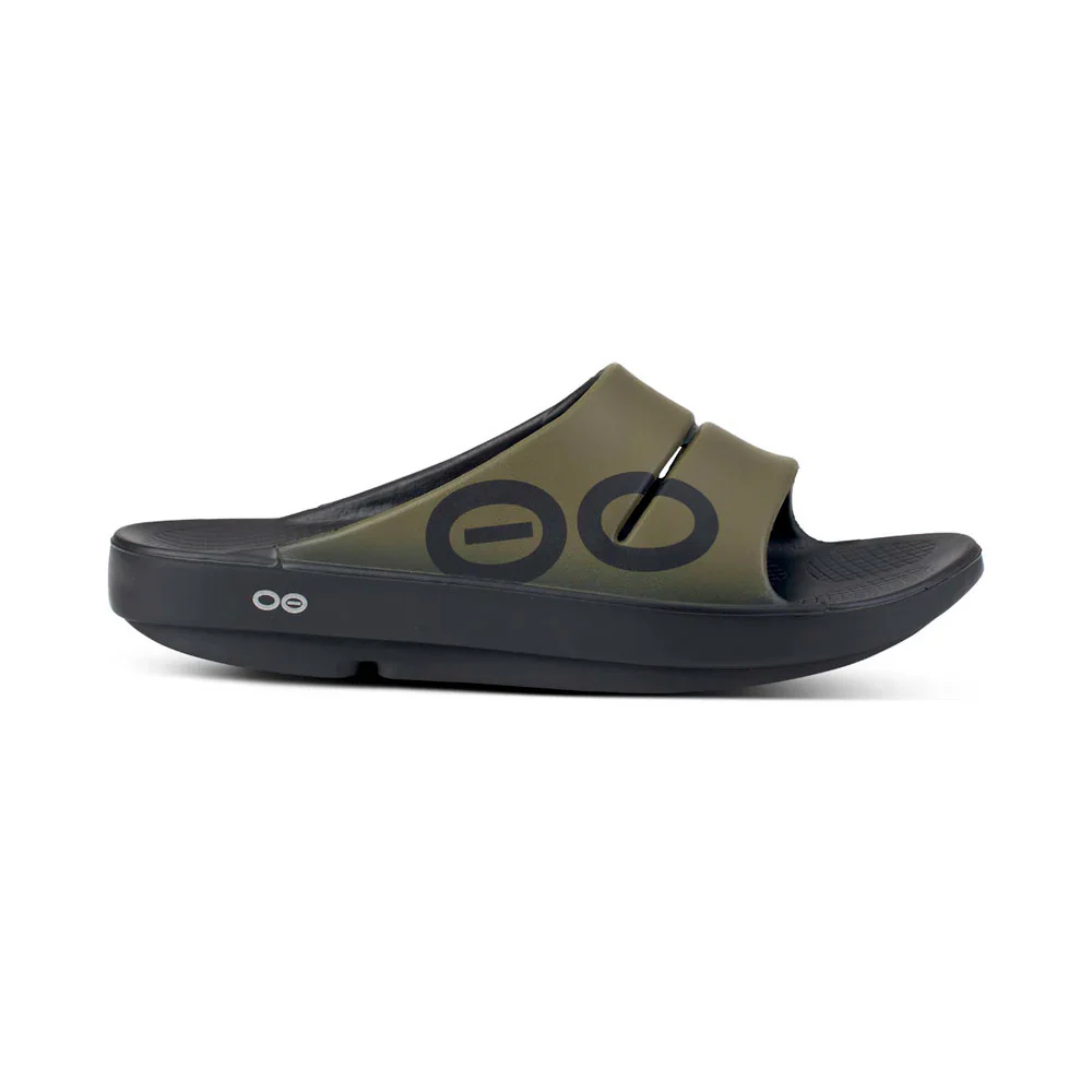 SANDALIAS OOFOS RECOVERY OOAHH SPORT - Verde Táctico