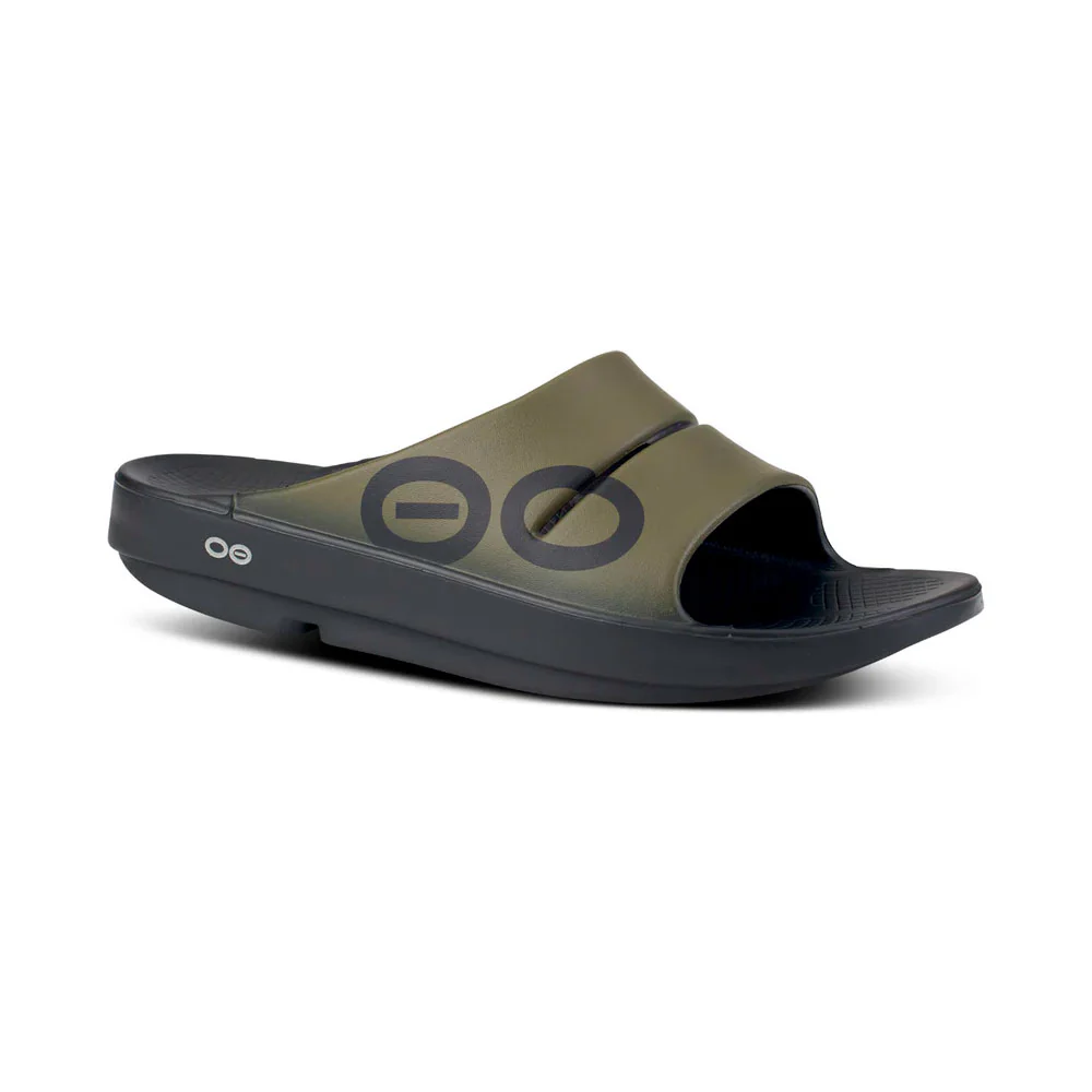 SANDALIAS OOFOS RECOVERY OOAHH SPORT - Verde Táctico - Image 2