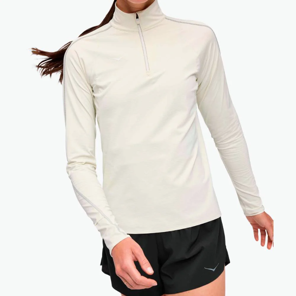 SUDADERA HOKA GLIDETECH MUJER - Truffle Salt - Image 3