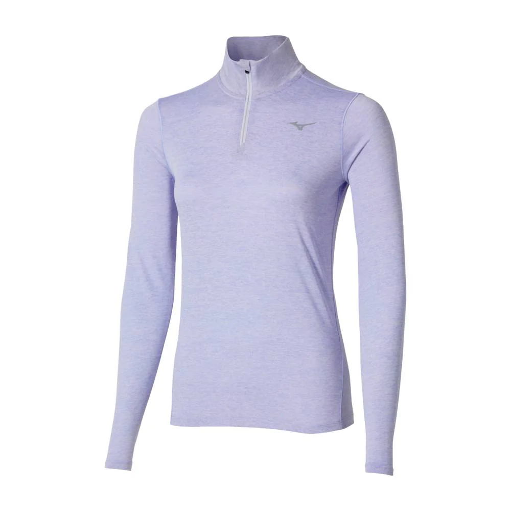 SUDADERA MIZUNO CORE IMPULSE MUJER - Icelandic Blue