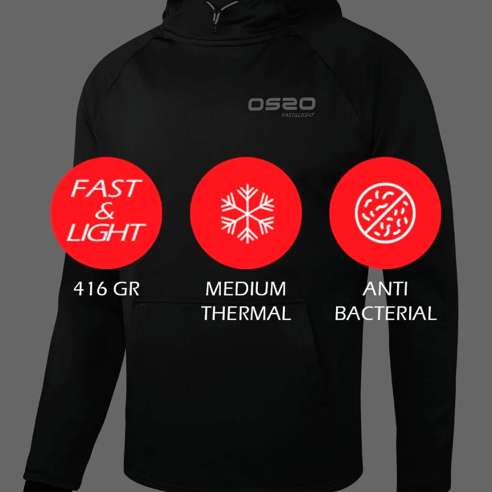 SUDADERA OS2O HOKA - All Black - Image 3