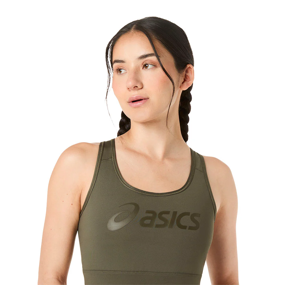 TOP ASICS ESSENTIAL LOGO PADDED - Dark Olive - Image 5