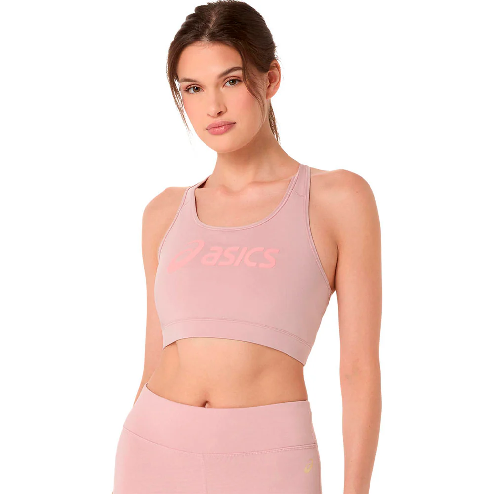 TOP ASICS ESSENTIAL LOGO PADDED - Morganite