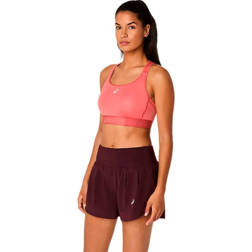 TOP ASICS ROAD COMPRESSION BRA - Dark Pink Clay - Image 4