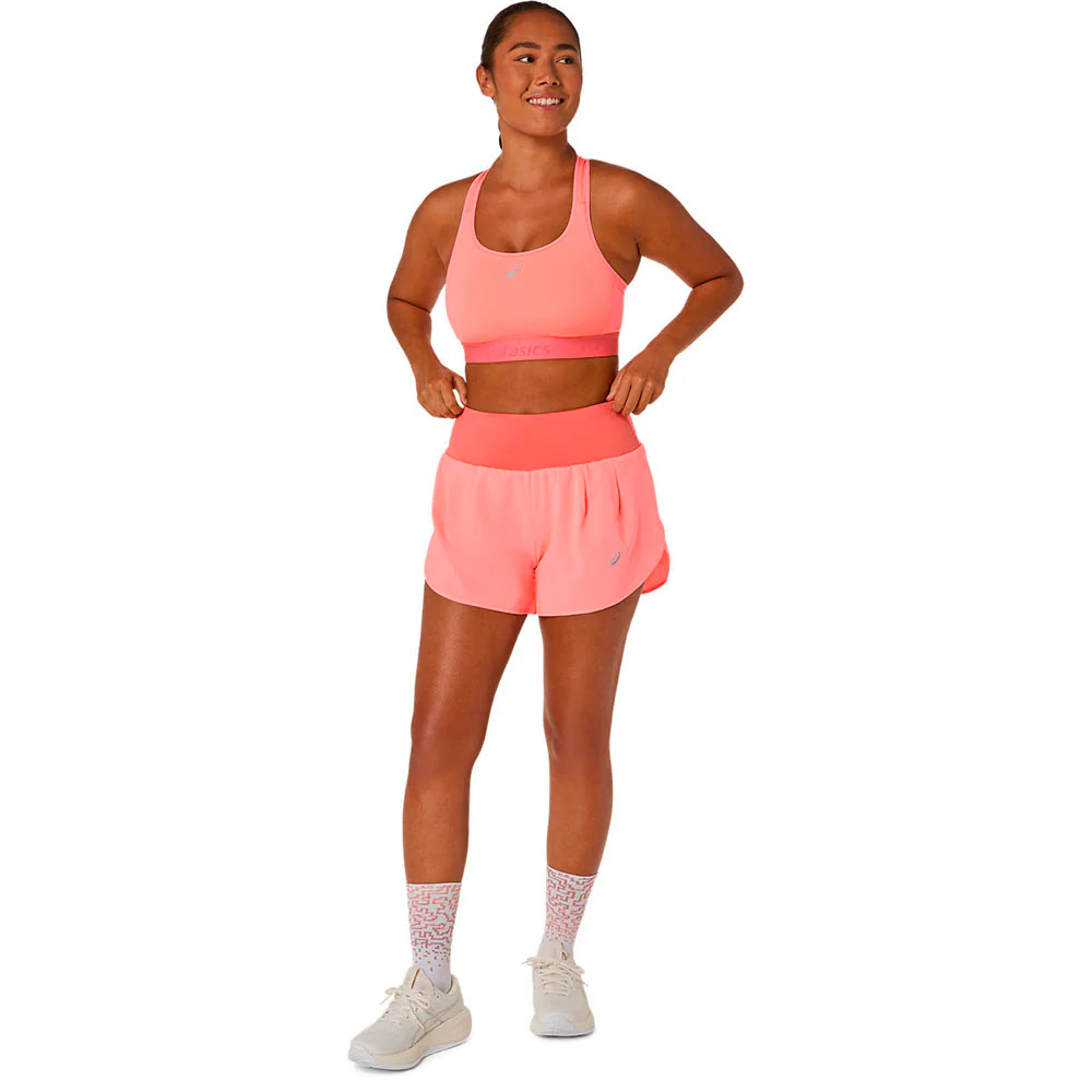 TOP ASICS ROAD COMPRESSION BRA - Sun Coral - Image 3
