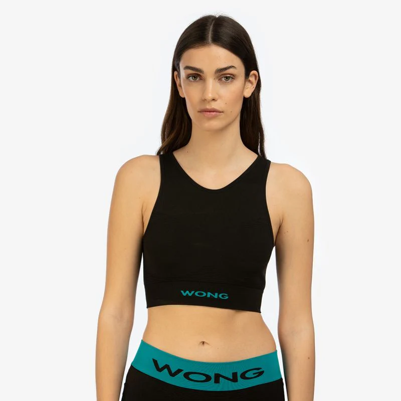 TOP WONG VIK - Negro / Turquesa - Image 2