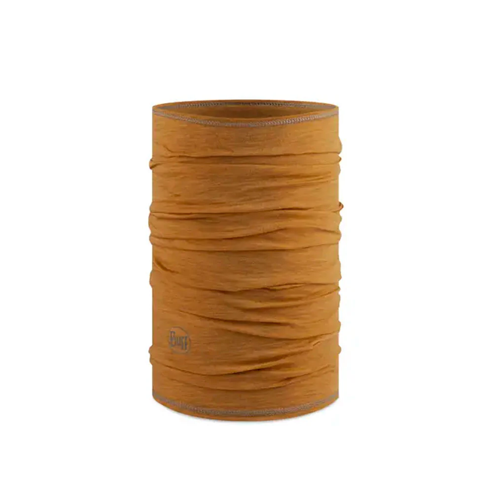 TUBULAR BUFF MERINO LIGHTWEIGHT - Solid Mustard