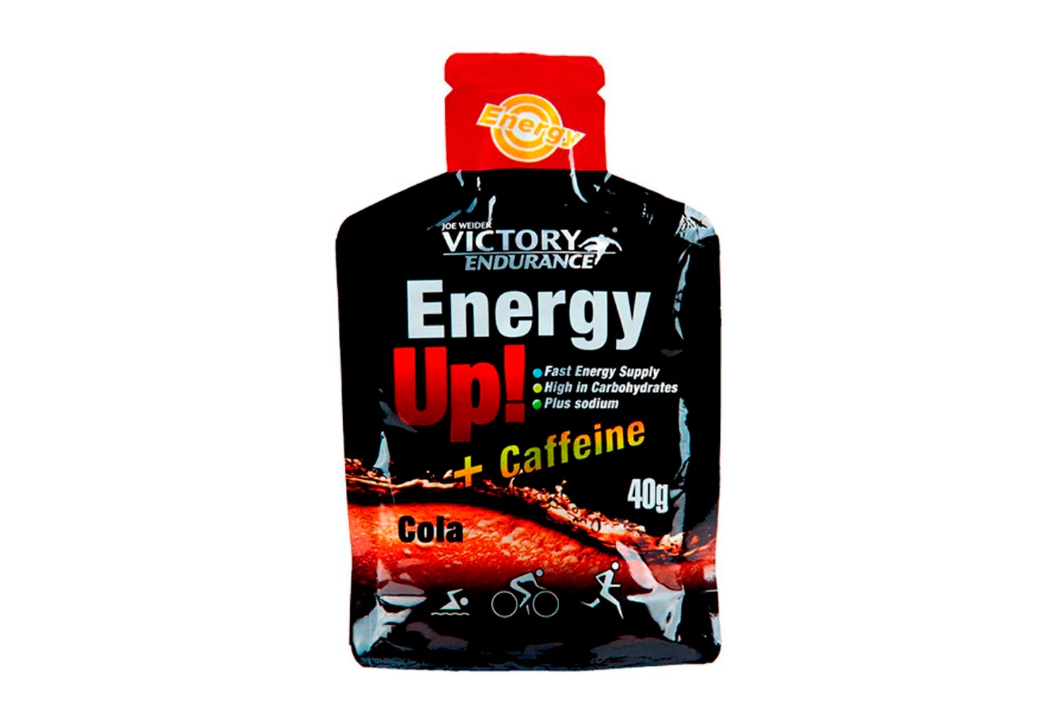 GEL ENERGÉTICO VICTORY ENDURANCE ENERGY UP + CAFFEINE - Cafeína 60mg - Cola