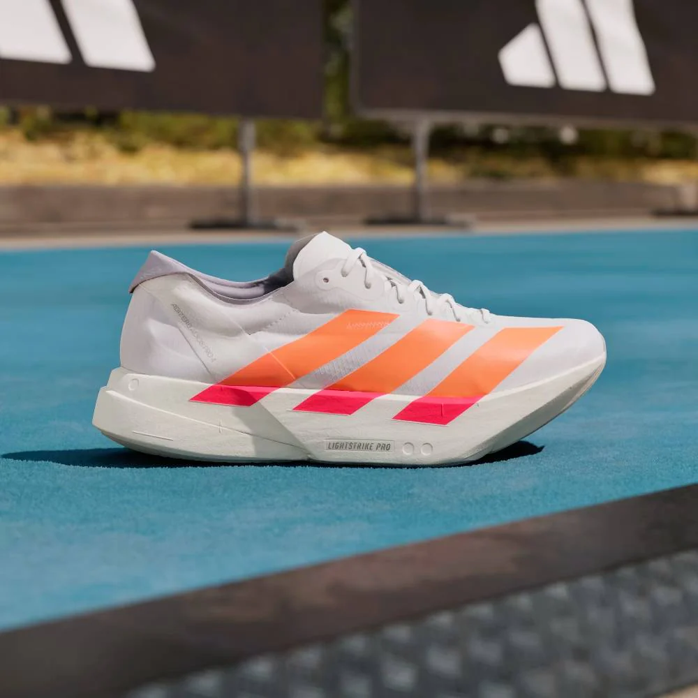 ZAPATILLAS ADIDAS ADIZERO ADIOS PRO 4 - Cloud White / Lucid Orange / Lucid Red - Image 3