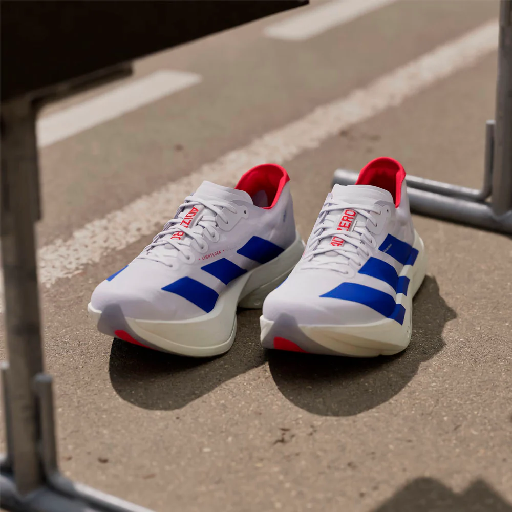 ZAPATILLAS ADIDAS ADIZERO ADIOS PRO 4 - Cloud White / Royal Blue / Pure Ruby - Image 8