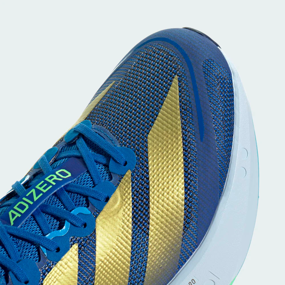 ZAPATILLAS ADIDAS ADIZERO BOSTON 13 - Blue / Gold Metallic / Blue Burst - Image 9