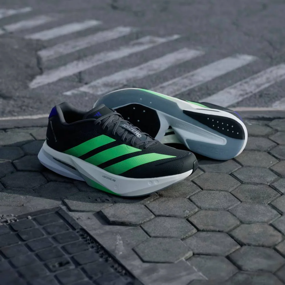 ZAPATILLAS ADIDAS ADIZERO BOSTON 13 - Core Black / Lime Burst / Energy Ink - Image 2