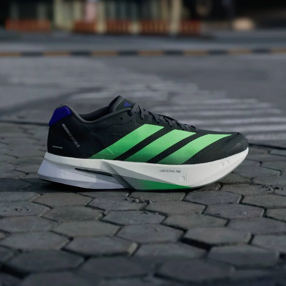 ZAPATILLAS ADIDAS ADIZERO BOSTON 13 - Core Black / Lime Burst / Energy Ink - Image 3