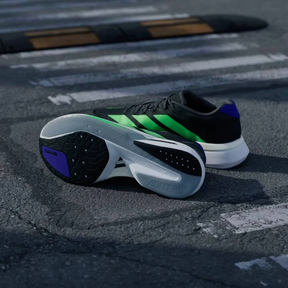 ZAPATILLAS ADIDAS ADIZERO BOSTON 13 - Core Black / Lime Burst / Energy Ink - Image 4