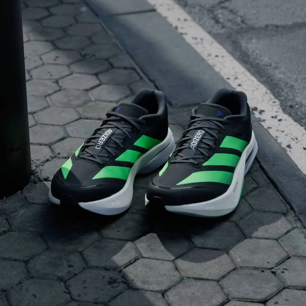 ZAPATILLAS ADIDAS ADIZERO BOSTON 13 - Core Black / Lime Burst / Energy Ink - Image 5