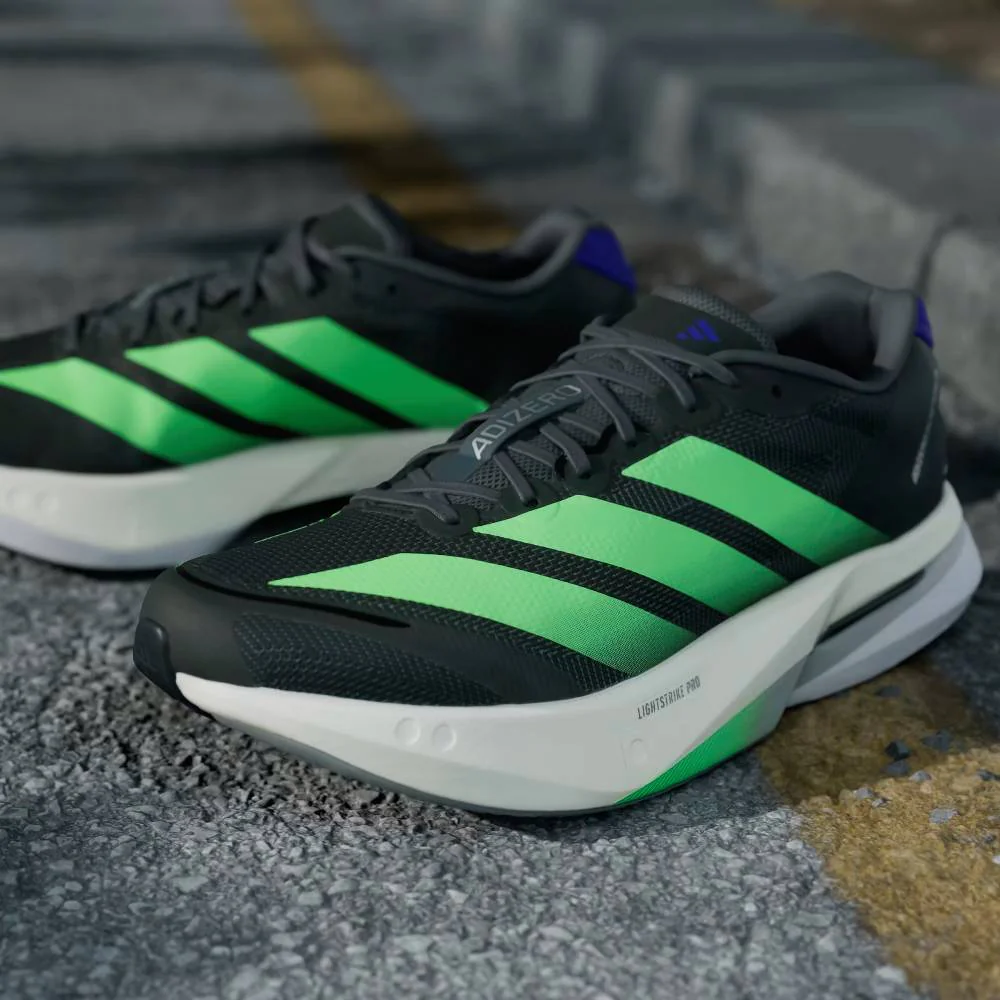 ZAPATILLAS ADIDAS ADIZERO BOSTON 13 - Core Black / Lime Burst / Energy Ink - Image 8
