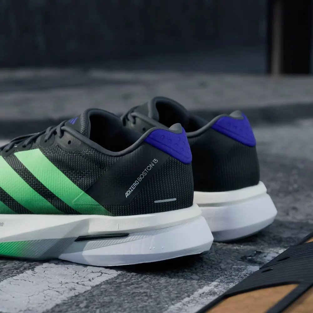 ZAPATILLAS ADIDAS ADIZERO BOSTON 13 - Core Black / Lime Burst / Energy Ink - Image 9