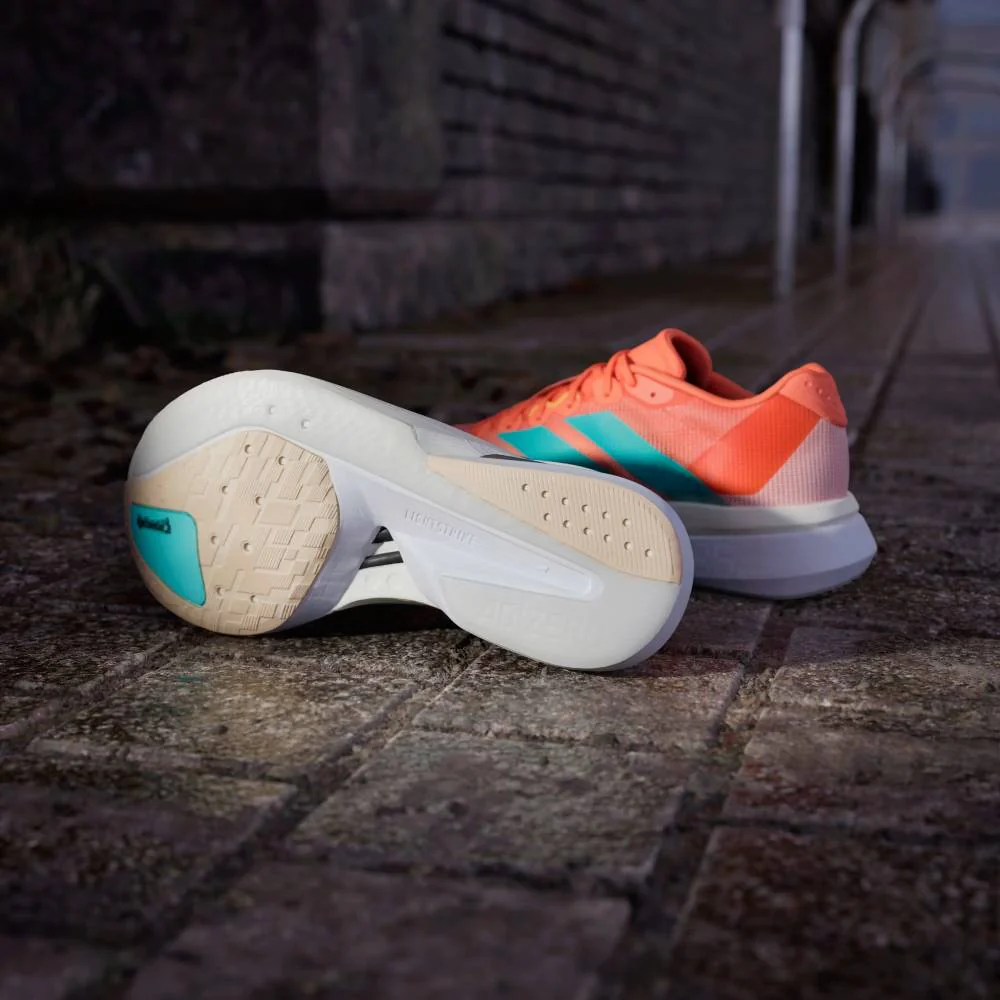 ZAPATILLAS ADIDAS ADIZERO BOSTON 13 MUJER - Semi Coral / Flash Aqua / Flash Orange - Image 4