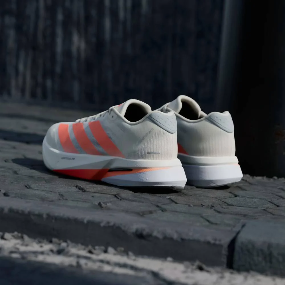 ZAPATILLAS ADIDAS ADIZERO BOSTON 13 - Off White / Lucid Orange / Grey - Image 5