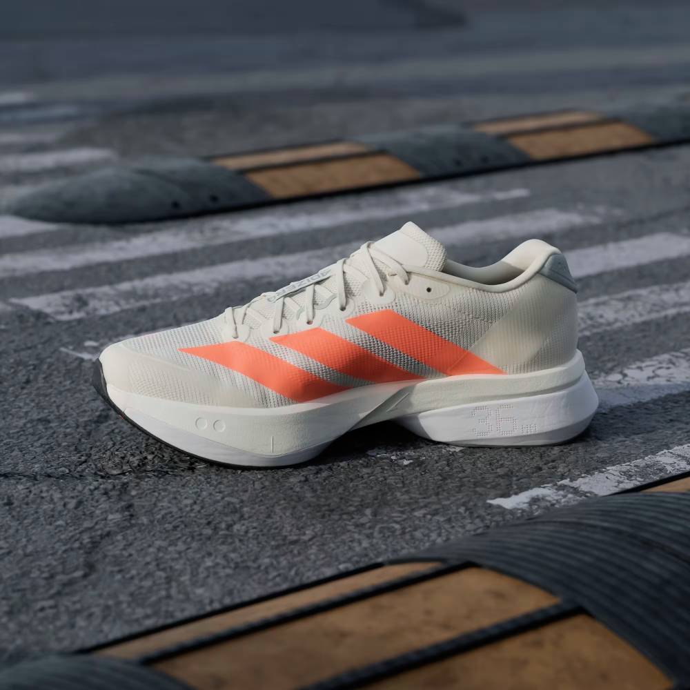 ZAPATILLAS ADIDAS ADIZERO BOSTON 13 - Off White / Lucid Orange / Grey - Image 6
