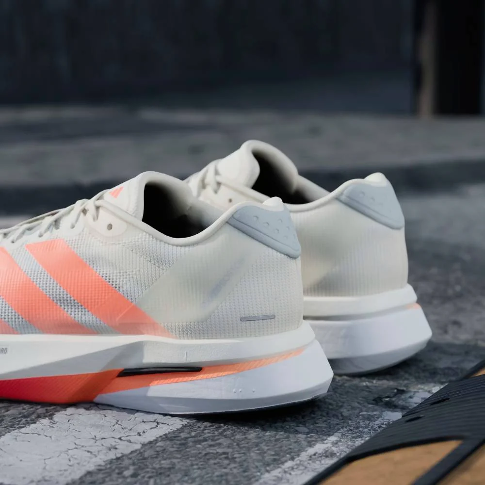 ZAPATILLAS ADIDAS ADIZERO BOSTON 13 - Off White / Lucid Orange / Grey - Image 9
