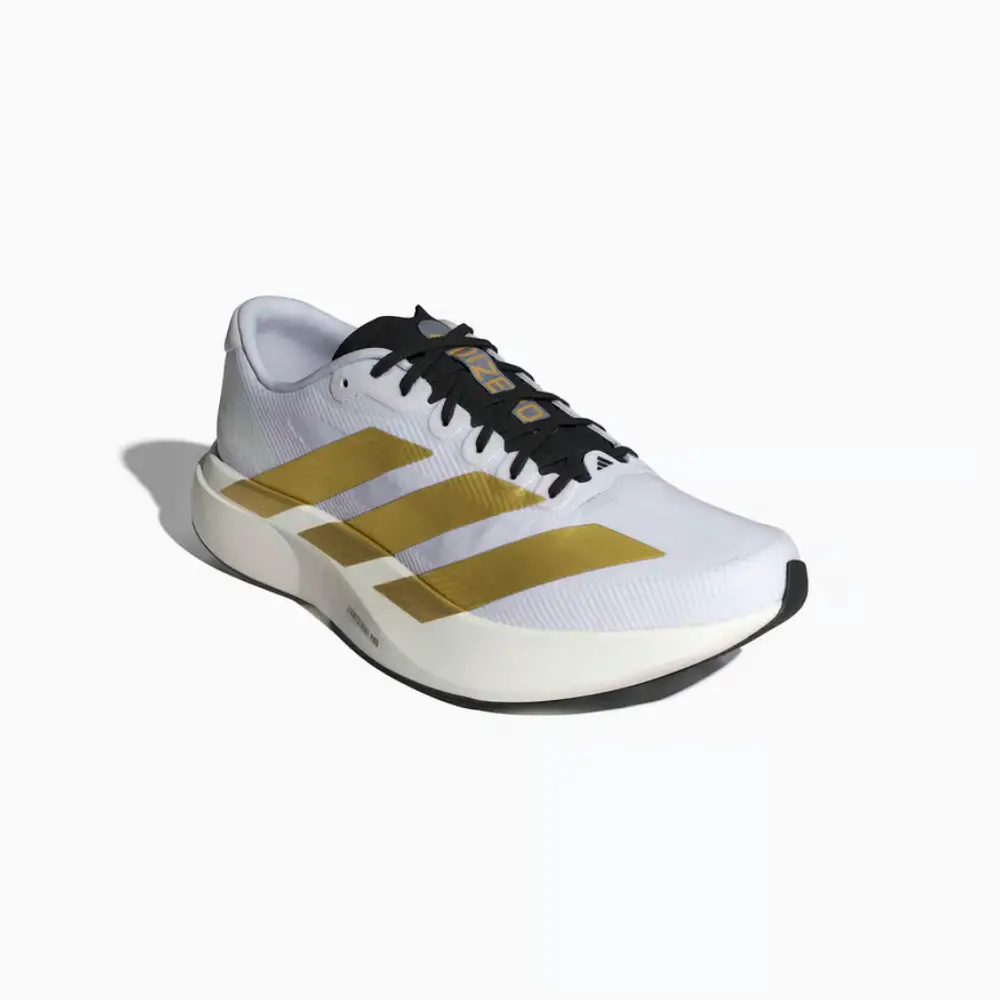 ZAPATILLAS ADIDAS ADIZERO EVO SL WOVEN - White / Matte Gold / Core Black - Image 2